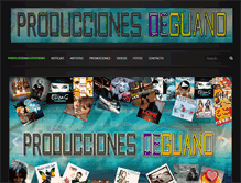 Tablet Screenshot of produccionesdeguano.com